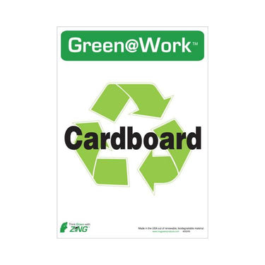 ZING Green At Work Label, 14x10, 5/PK- Model 2024S